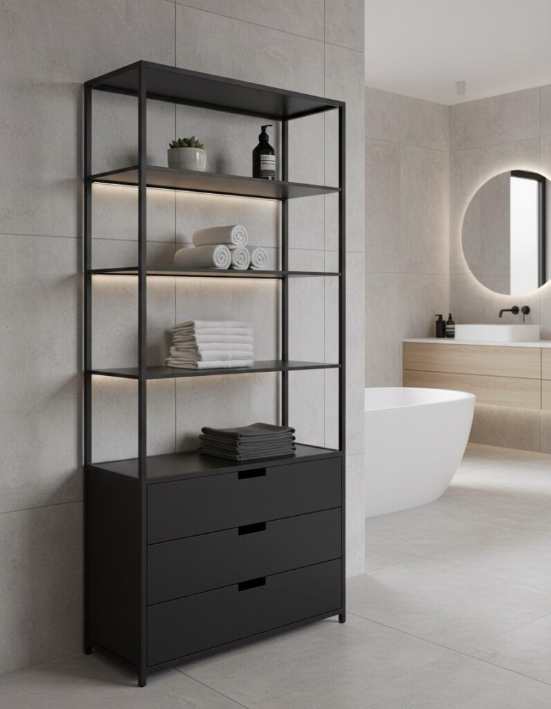 ideas for organizing bathroom closet