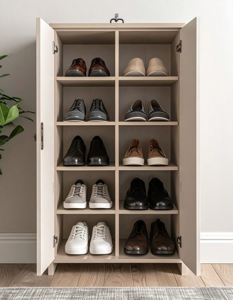 small entryway shoe storage bench