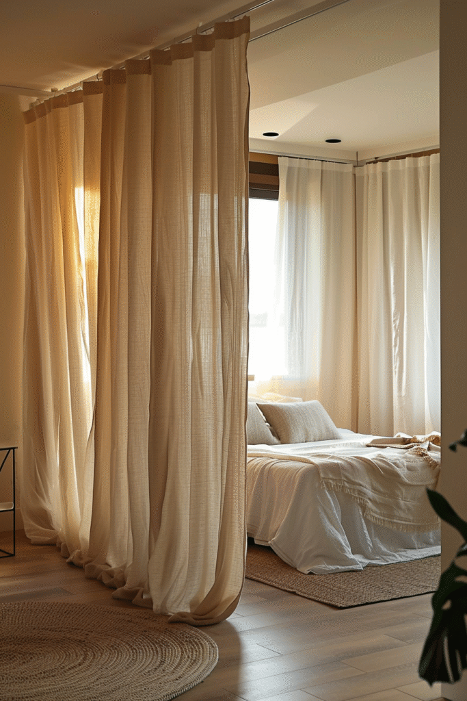 room divider ideas for bedroom