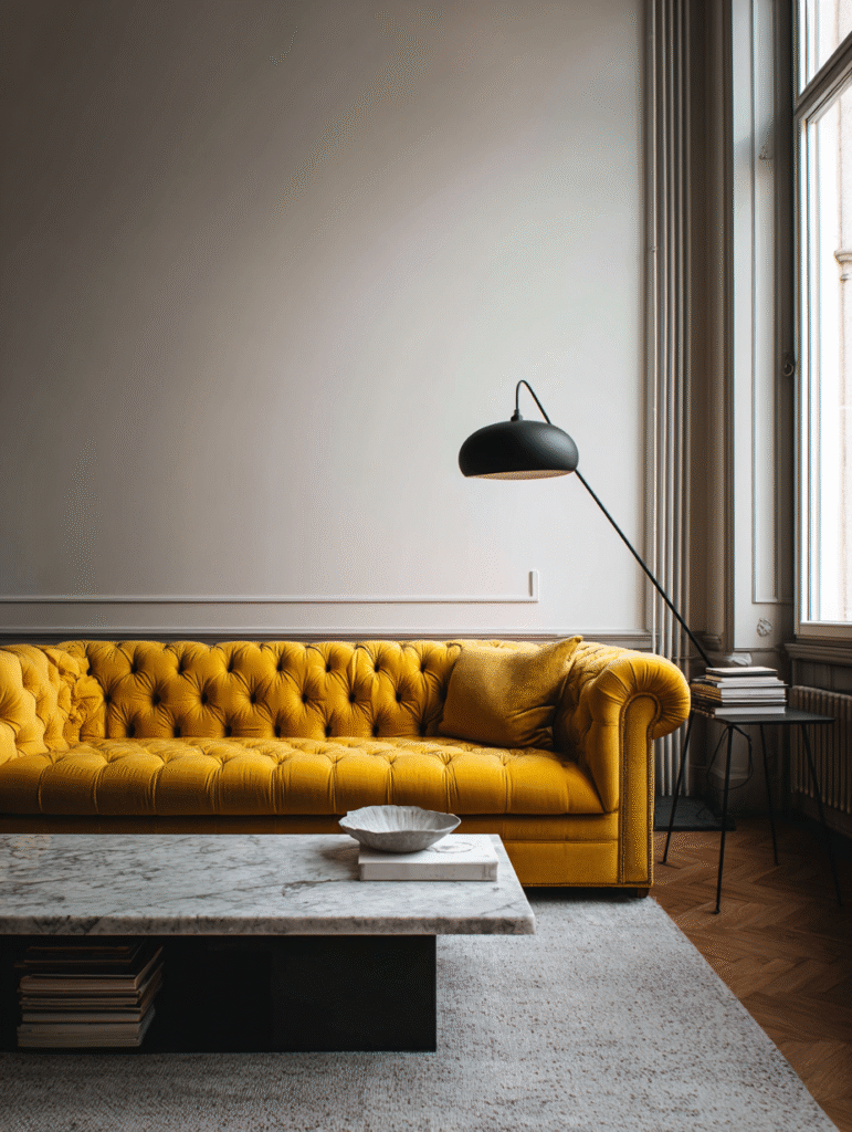 Yellow Chesterfield Sofa Ideas