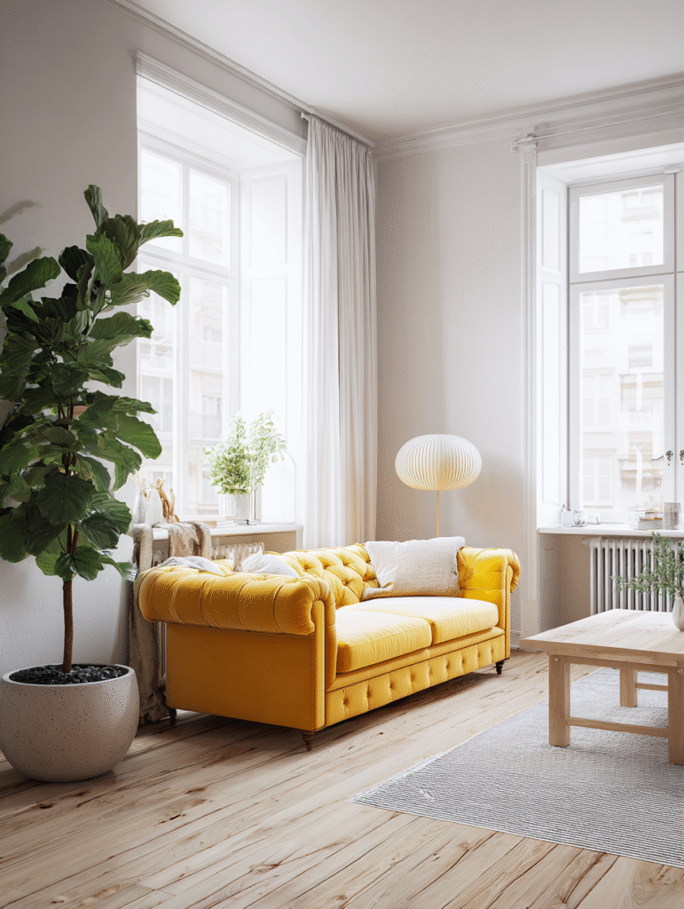 Yellow Chesterfield Sofa Ideas
