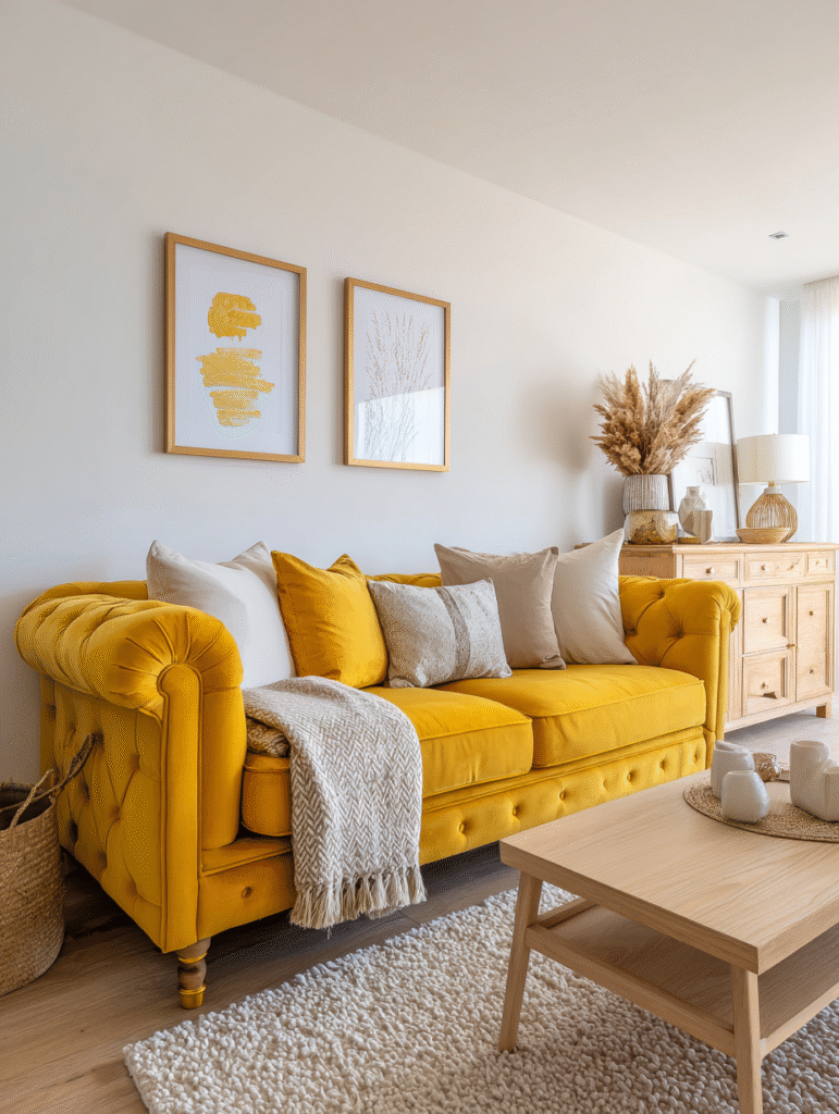 Yellow Chesterfield Sofa Ideas