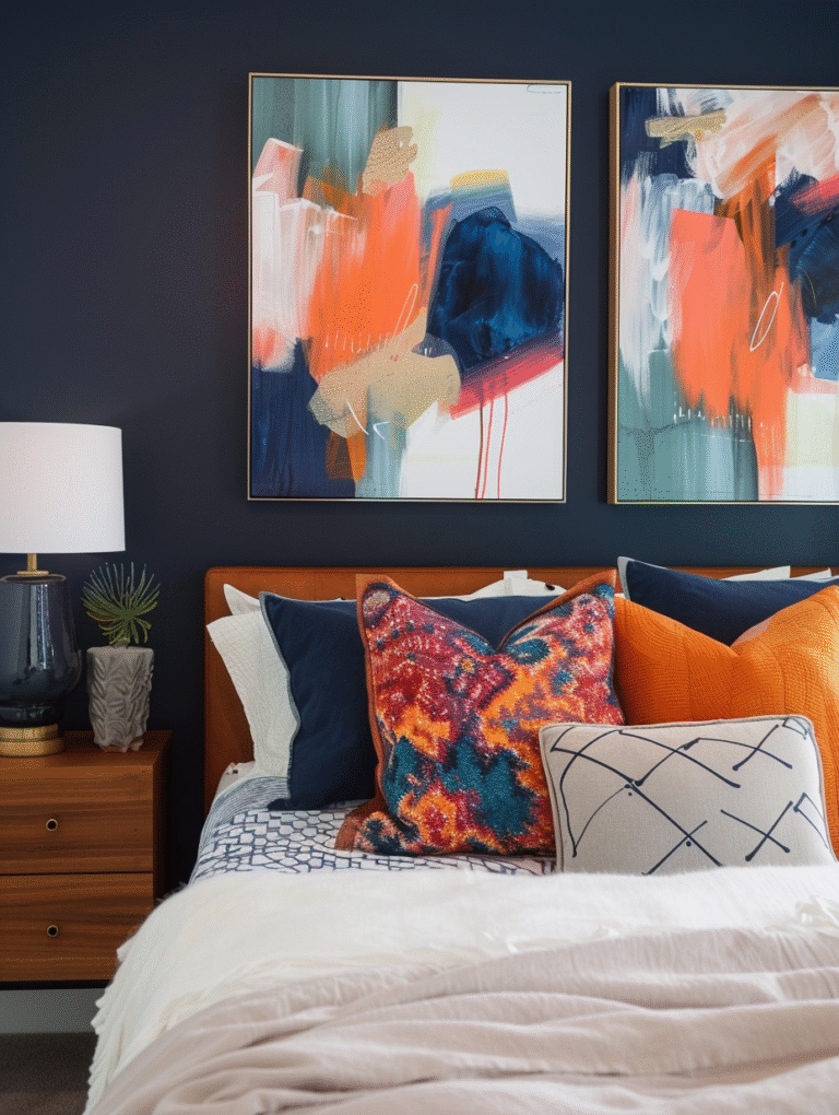 how to decorate bedroom artwork