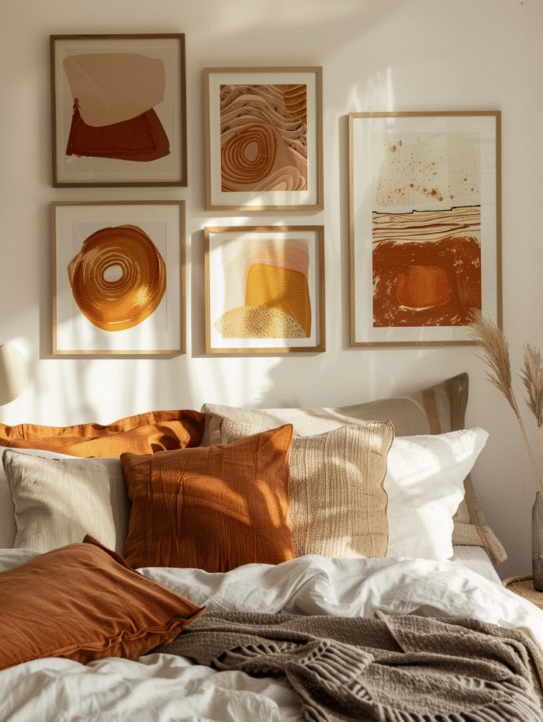 decorate wall behind bed