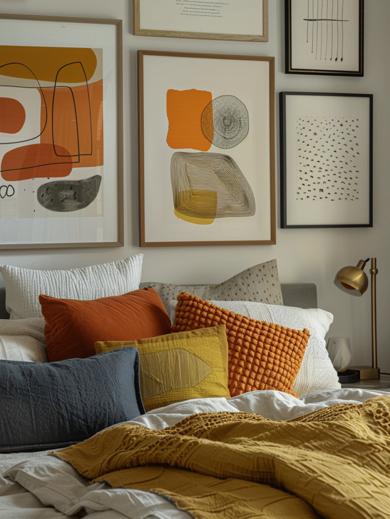 decorate wall behind bed