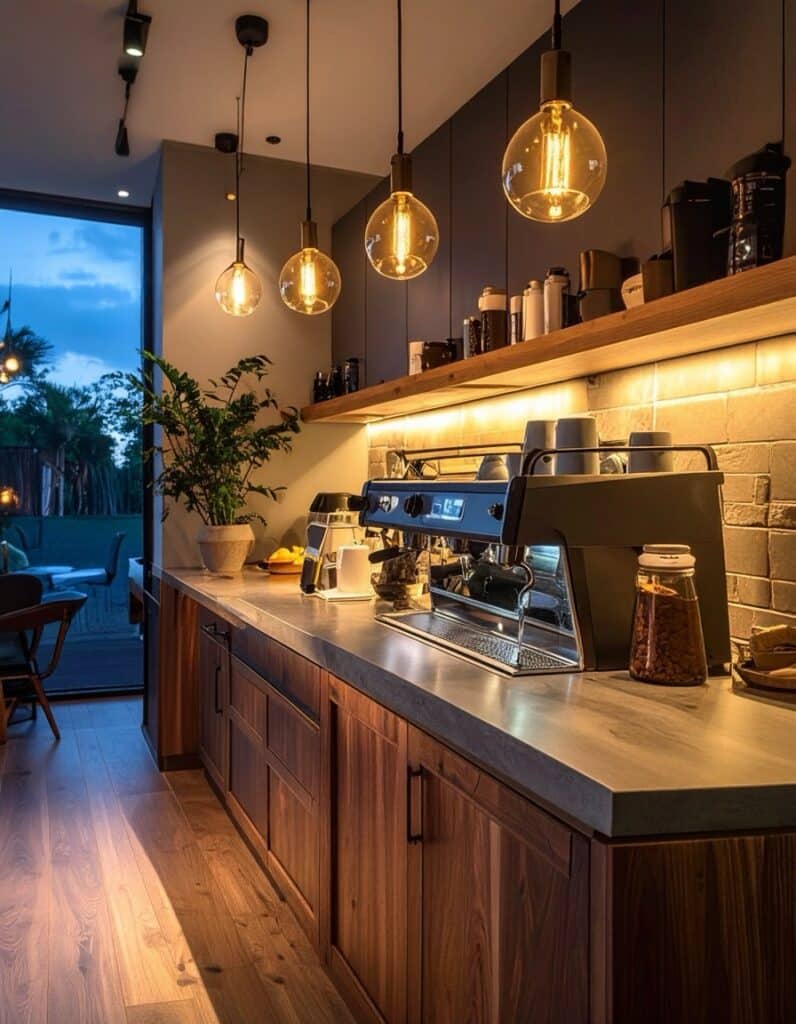 coffee bar ideas for kitchen counter