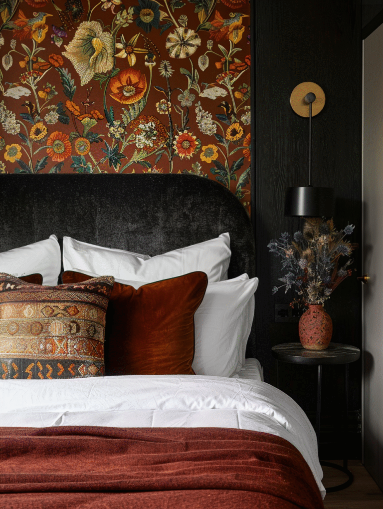 ideas for wall behind bed