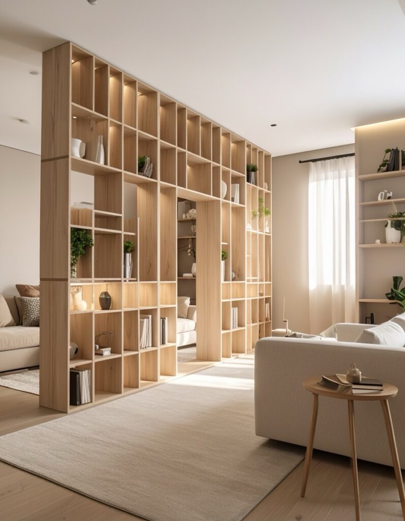 partition designs between living dining