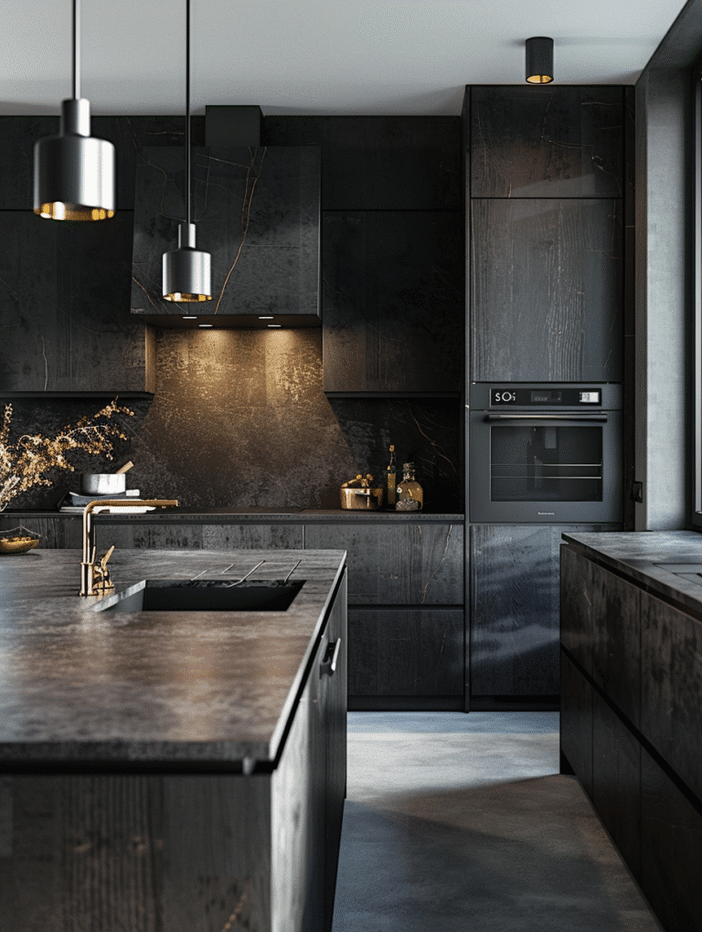 dark kitchen decor ideas