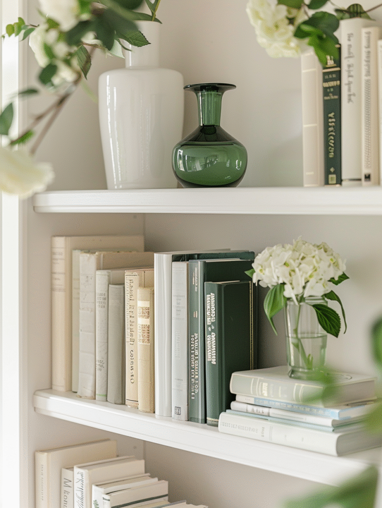 decor ideas for living room shelves