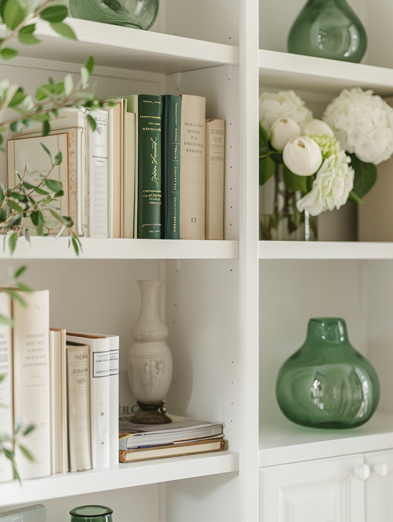 decor ideas for living room shelves