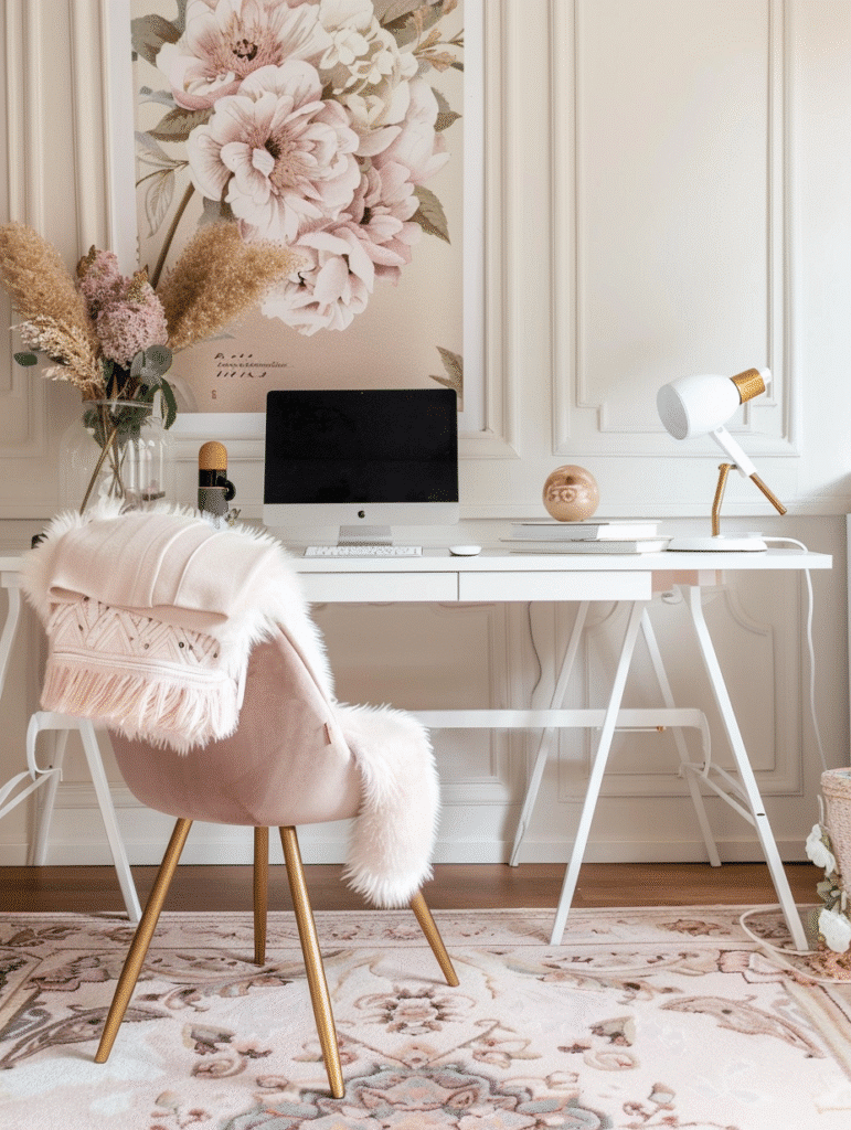 Feminine Home Office Decor Ideas