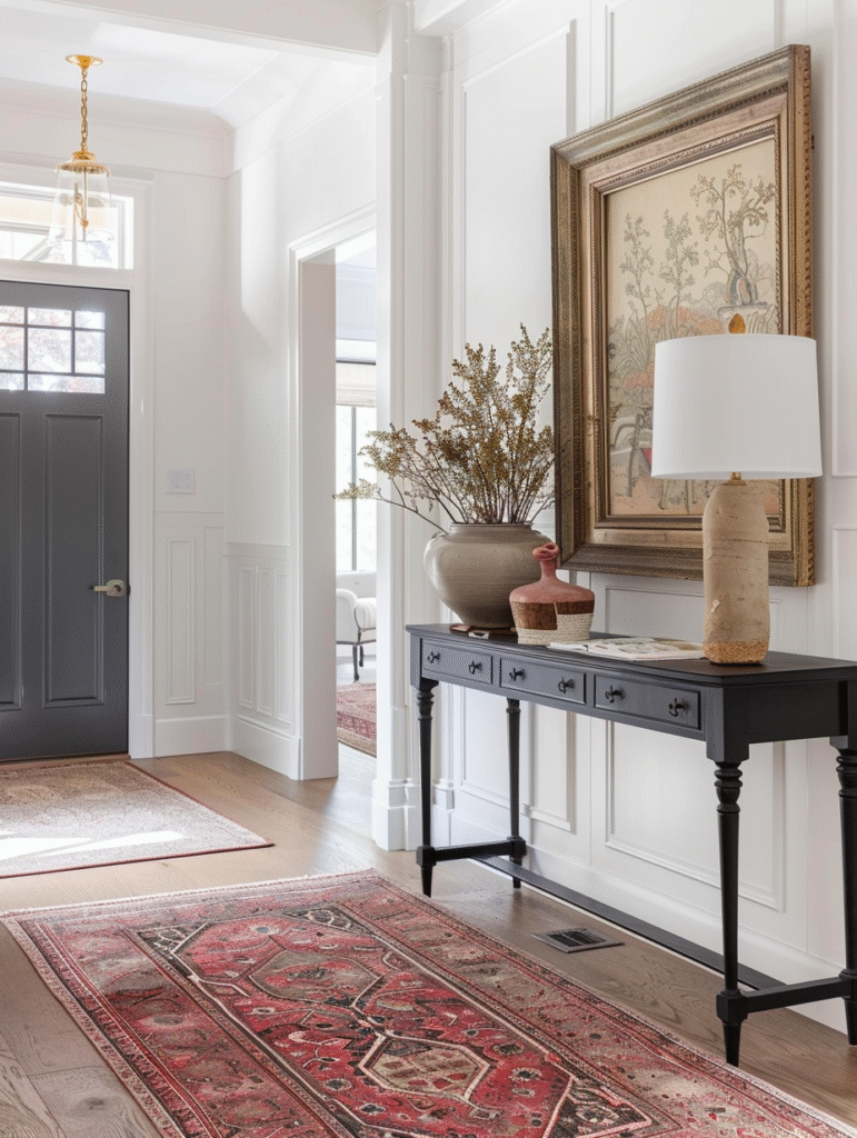 small console table entryway decoration ideas