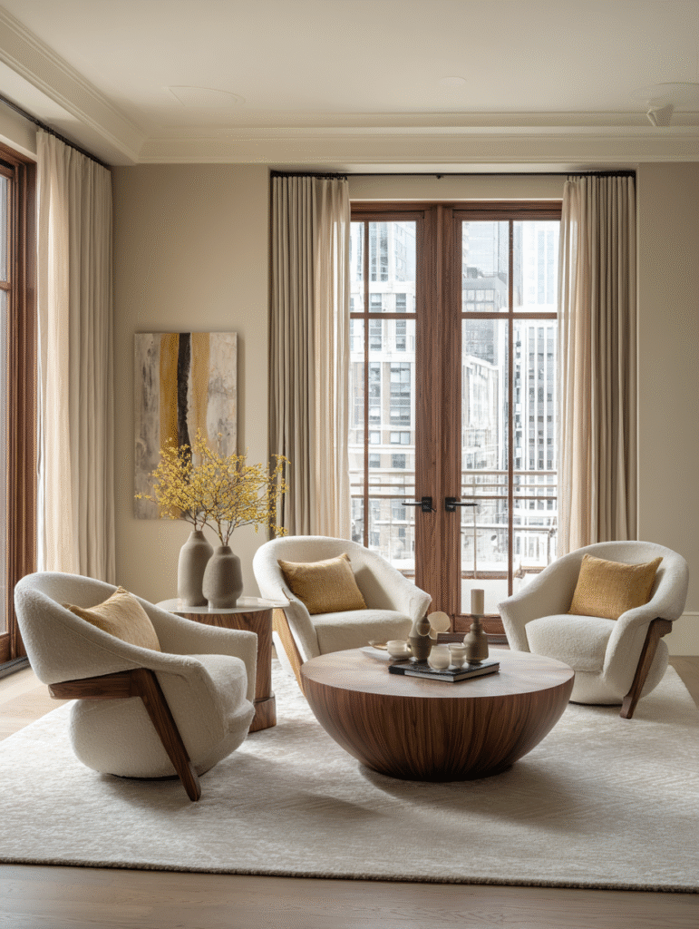 high end living room