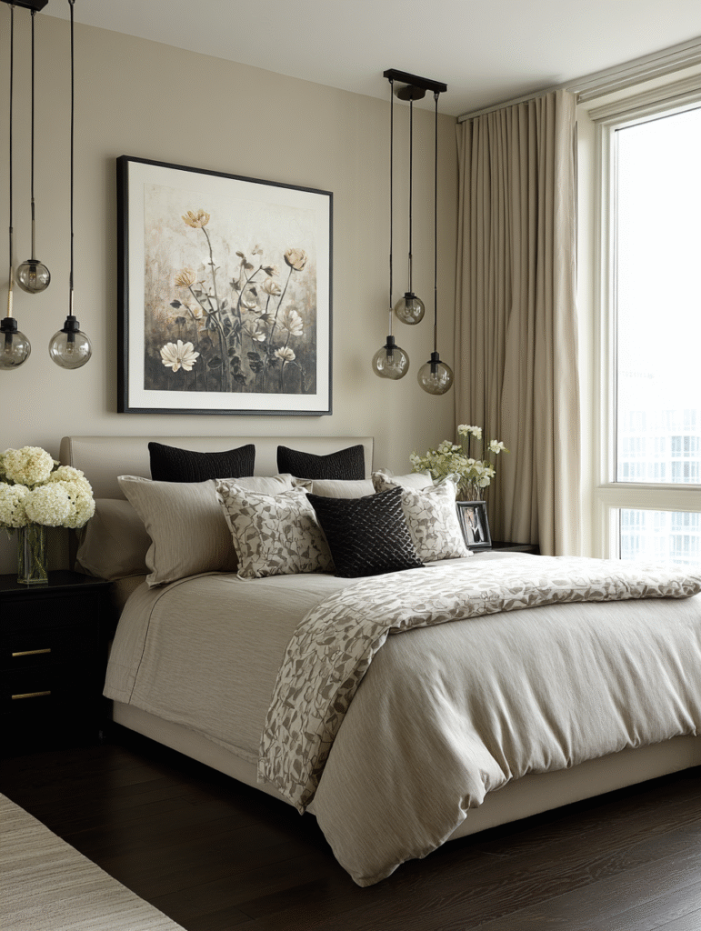floral bedroom modern