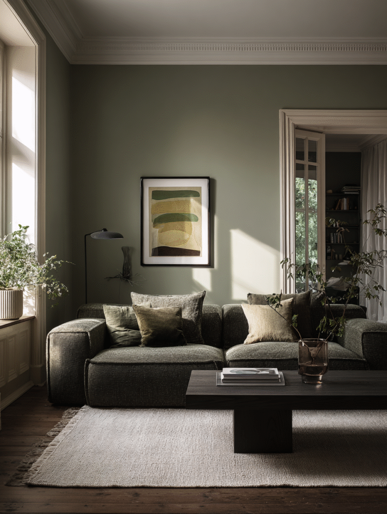 monochrome living room minimalist