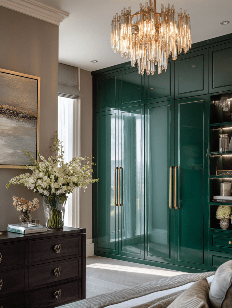 monumental green wardrobe