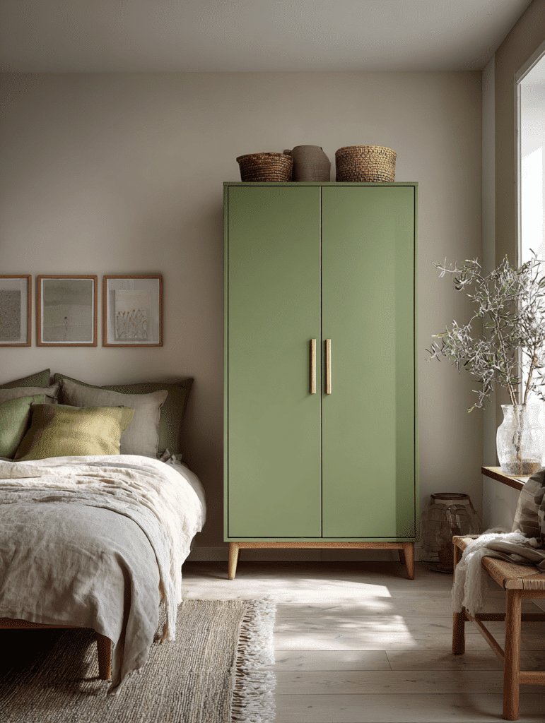 green wardrobe idea