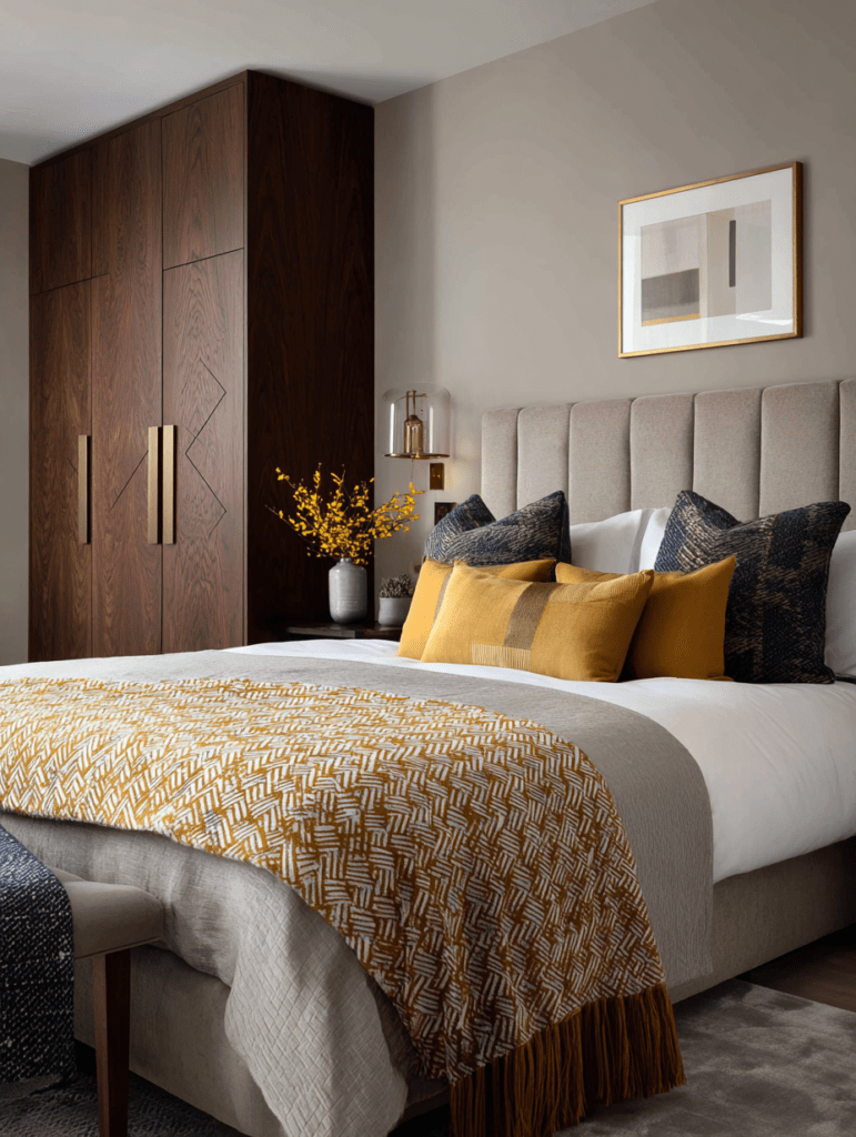 blue yellow decoration