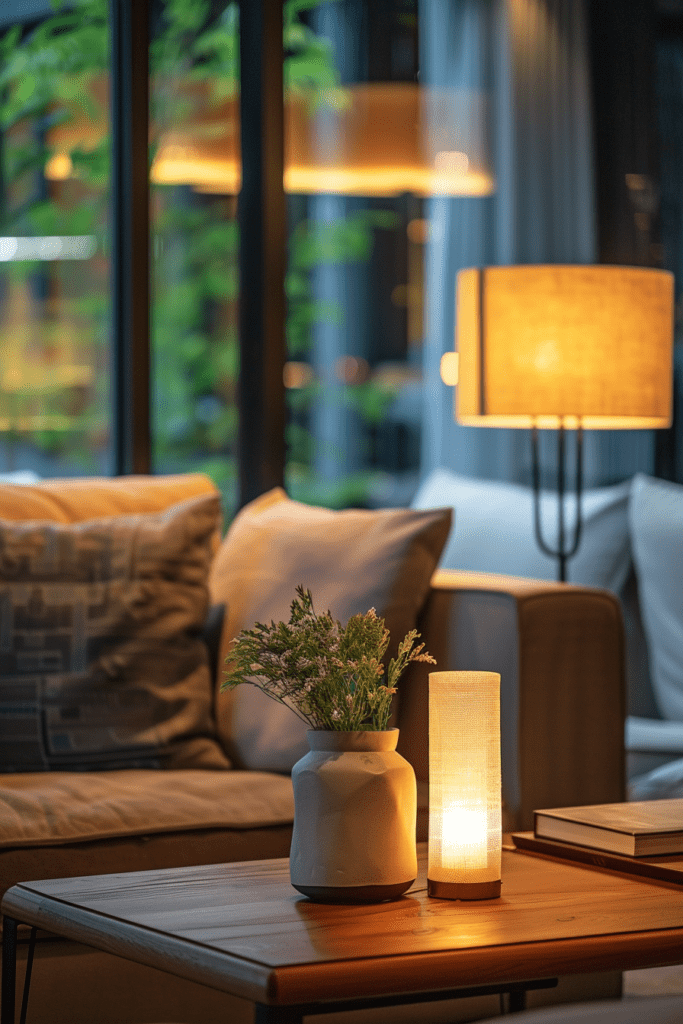 warm lighting decoration