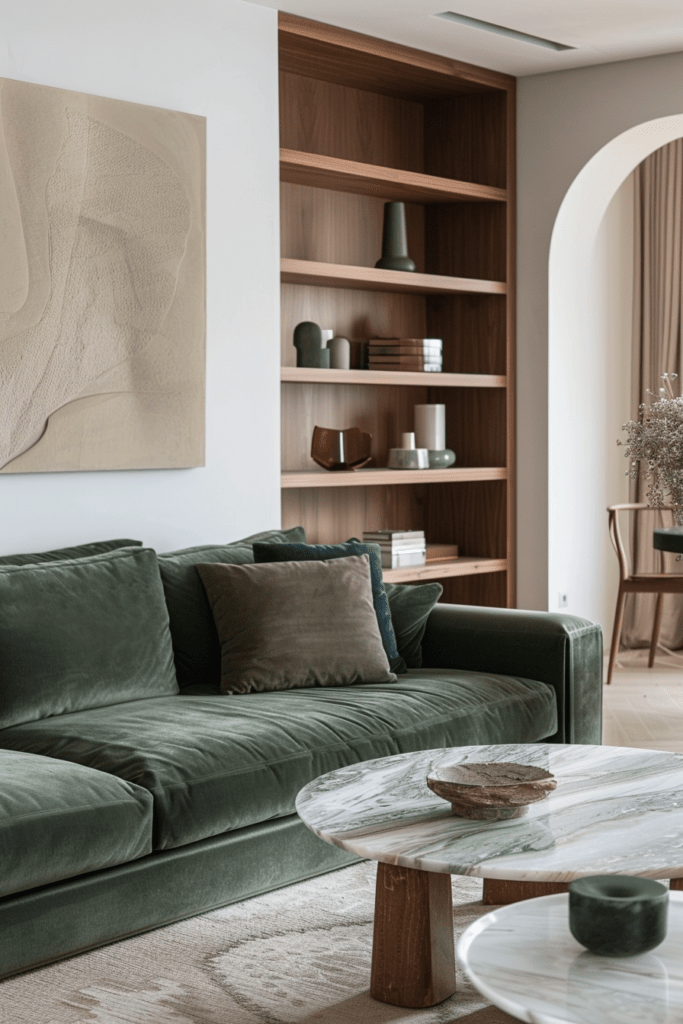 green sofa idea elegant
