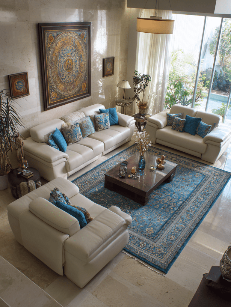 big rug living room