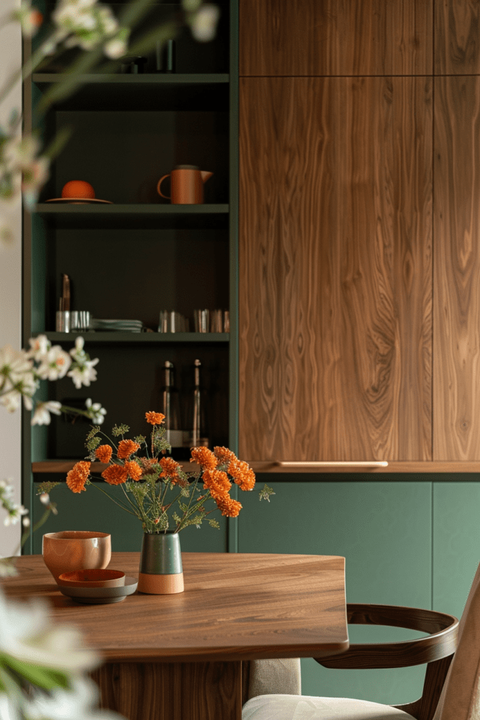 dark wooden kitchen